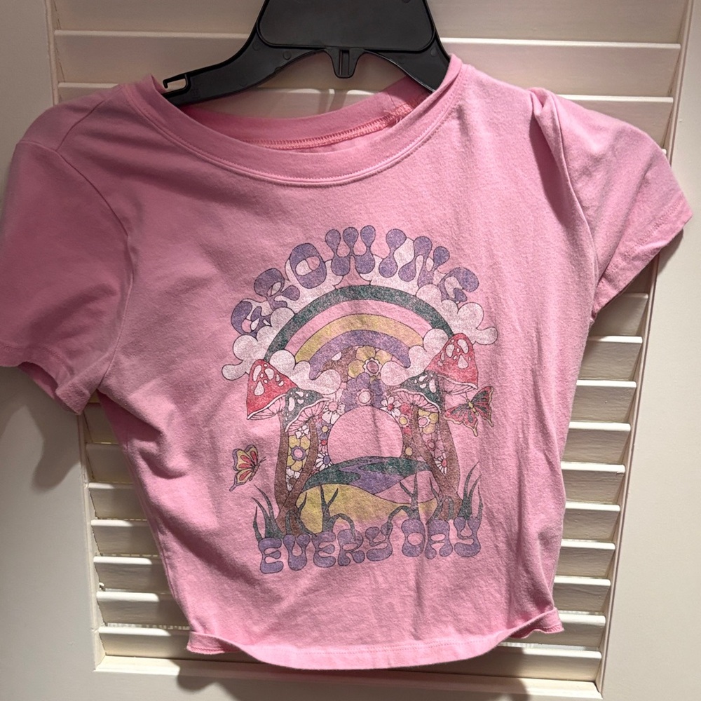 Hollister Pink Graphic Baby Tee